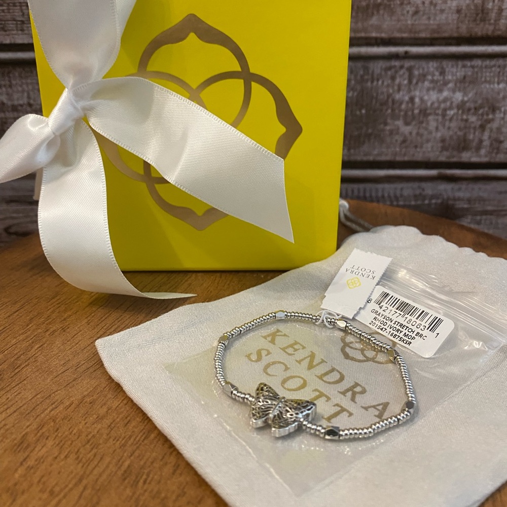 Kendra Scott Butterfly Bracelet Silver - Brand New with box